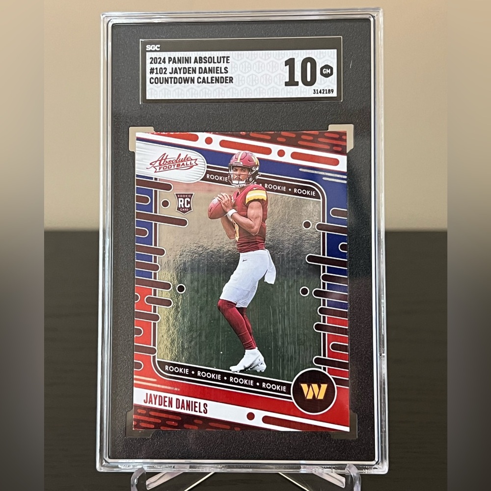 2024 Absolute Countdown Calendar Red And Blue Jayden Daniels SGC 10 Rookie 💥🔥